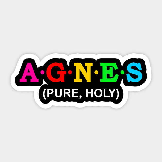 Agnes - Pure, Holy Sticker by Koolstudio